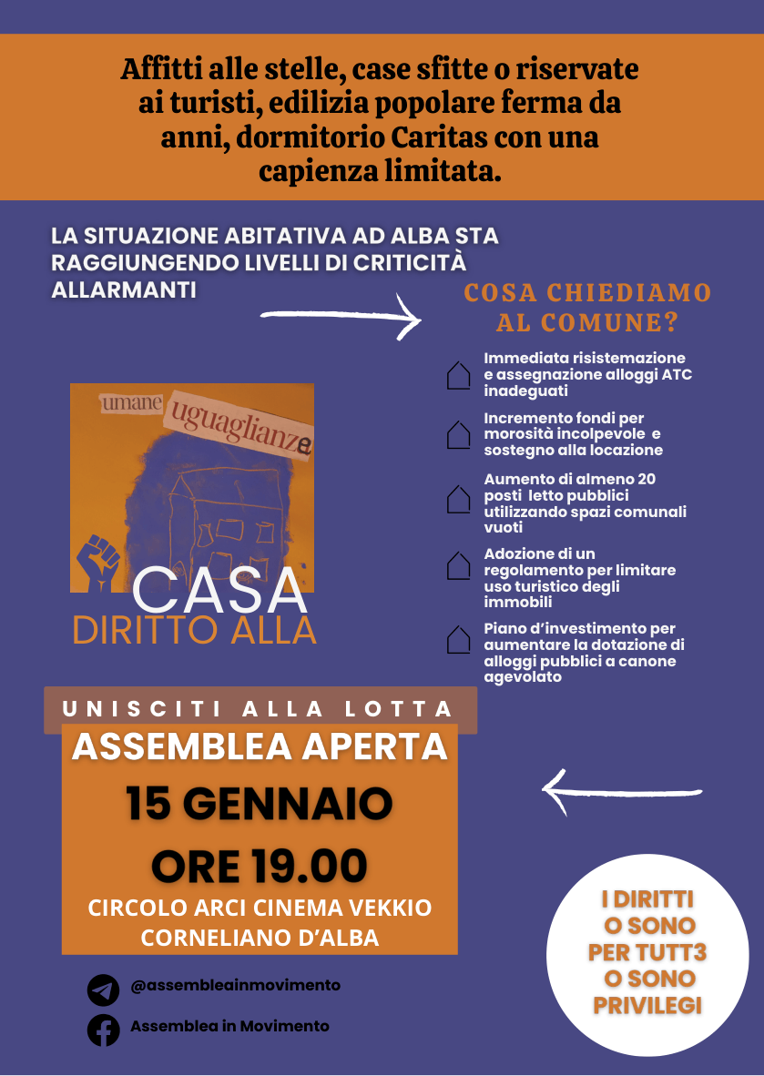 Assemblea per il diritto all’abitare – Alba